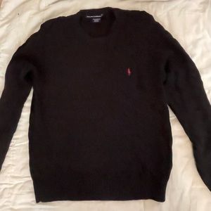 Ralph Lauren cable knit black sweater